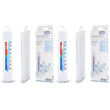 Xavax Analoges Thermometer zum Aufhängen im Kühlschrank, Gefrierschrank, Tiefkühltruhe, Weinkühlschrank, Minibar, min. -35 Grad, max. +40 Grad, weiß (Packung mit 2)