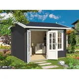 Lasita Gartenhaus Alex 44 mm Wandstärke, carbongrau