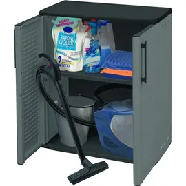 GarPet Gartenschrank Wetterfest Outdoor Schrank Kunststoff Mehrzweckschrank Aufbewahrungsschrank Allzweckschrank Balkonschrank Haushaltsschrank Werkstatt