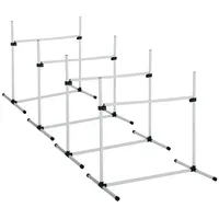 PawHut Agility Hürdenset 95 cm Weiß