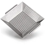Blumtal Grillkorb 34 x 6 cm Edelstahl/Metall weiß