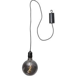 StarTrading LED Kugelleuchte Glaskugel 12,5 cm grau schwarz