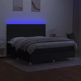 vidaXL Boxspringbett 180 x 200 cm Schwarz