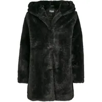 URBAN CLASSICS Teddy Coat aus Fake Kaninchenfell, Damen Mantel
