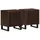vidaXL Nachtschrank 40 x 34 x 46 cm Braun