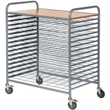 Kongamek Trockenwagen in grau 950x600x1120mm mit 15 Böden