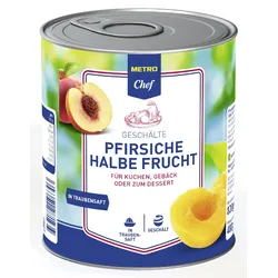 METRO Chef Pfirsiche Halbe Frucht In Fruchtsaft (480 g)
