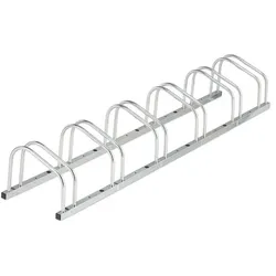 relaxdays Fahrradständer Boden für 6 Fahrräder bis 5 cm Reifenbreite