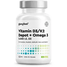 gloryfeel Vitamin D3 + K2 + Omega 3 Kapseln 90 St.