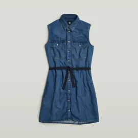 G-Star Kleid Midi Blau XS