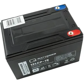 Quality Batteries Q-Batteries 12LCP-15 / 12V 15Ah Blei Akku Zyklentyp AGM Deep Cycle VRLA Schraubanschluss M5