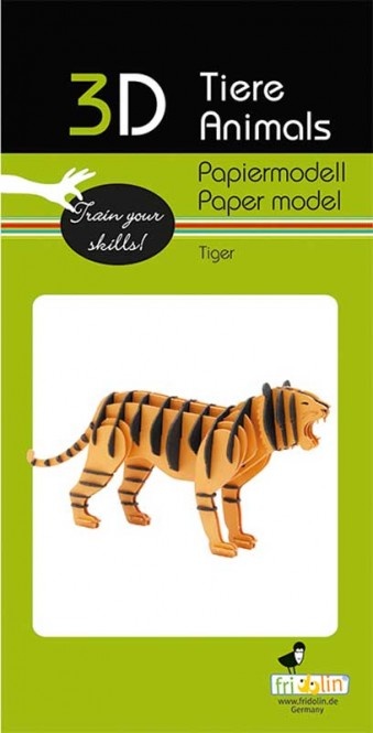 Fridolin 3D Papiermodell - Tiger