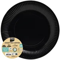 ProNappe Pappteller 23 cm 20 St. Schwarz