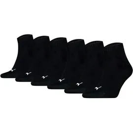 Puma Quarter Socken 6-Paar schwarz 47-49
