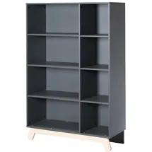roba Kinderregal Jara 8 offene Fächer Buche schwarz