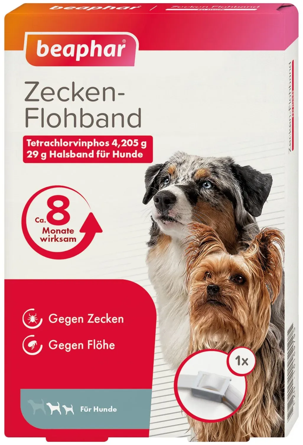 Beaphar Zecken-Flohband mit Langzeitschutz für Hunde Halsband 1 St