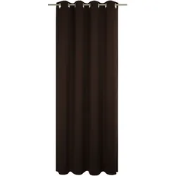 Vorhang WIRTH "Newbury", braun, B:130cm H:145cm, Baumwolle, Polyester, Gardinen, nach Maß