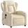 vidaXL Massagesessel Creme Stoff 94,5 x 100 x 0 cm Beige mit Fernbedienung