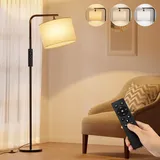 FARNY Stehlampe Wohnzimmer mit Fernbedienung und Fußschalter, LED Stehlampe 3 Farbtemperatureinstellungen, Stehlampe Dimmbar ideal für das Wohnzimmer, Schlafzimmer und Büro.