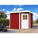 Weka Gartenhaus 229 2,39 x 2,35 m schwedenrot