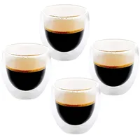 TYA Collection Latte-Macchiato-Glas Glas Doppelwandig Thermoglas Kaffee Swing Gläser 250 ml