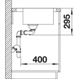 Blanco Divon II 8 S-IF links + Excenterbetätigung + InFino