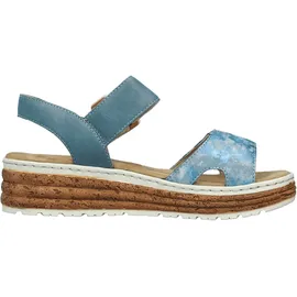 Rieker Klassische Sandalen Damen Blau 42