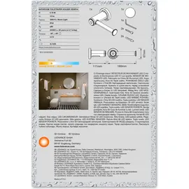 LEDVANCE BATHROOM Toilettenpapierhalter mit Nachtlicht, 0,18W, 10lm, warmweißes Licht mit 3000K, Batterie inklusive, Tageslicht- & Bewegungssensor, lange Lebensdauer, Schutzklasse IP44, energiesparend