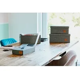 LOVE !T STORE !T Aufbewahrungskiste 5er Set grau