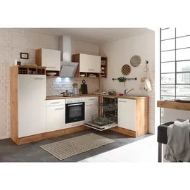 Respekta Winkelküche L-Form 280 x 172 cm Weiß