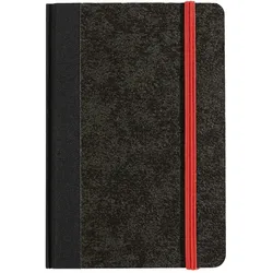 Pagna Notizbuch A6 Classica schwarz 192 Seiten kariert