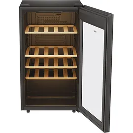 Haier HWS34GGH1 50 SERIE 3 Weinklimaschrank (90 l EEK G, Glas Schwarz)