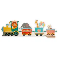 Kreative Feder Kinderregal MUSIKBOX-REGAL Tier-Zug, für TONIE-BOX und TONIES inkl. 40 Metallplättchen bunt