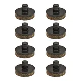 QuickClick Wagner QuickClick® Filzgleiter Möbelgleiter Stuhlgleiter -8er-Set Ersatzgleiter austauschbar ersetzbar - Wollfilz Ultrasoft - Durchmesser Ø 15 mm für Basis SMART - Made in DE - 15787800