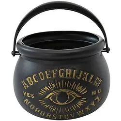 Kessel "Hexe", schwarz/gold