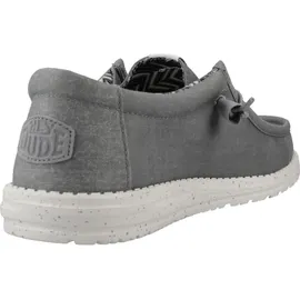 HEYDUDE Wally Canvas Herren Light Grey 41