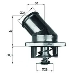 Thermostat Kühlmittel MAHLE TI 3 92 für Opel Daewoo Astra F Caravan
