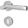 Alpertec BB-Rosettengarnitur Solid 1 Edelstahl Silber