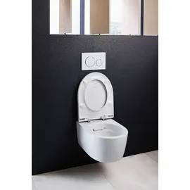 Geberit Keramag iCon WC-Sitz Slim mit Deckel, Wrap-over, mit Absenkautomatik weiß
