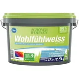 SCHÖNER WOHNEN-Farbe Mix Wandfarbe Wohlfühlweiß zum Mischen lassen  (Basismischfarbe 1, Matt, 2,5 l, Lösemittelfrei)
