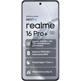 Realme 16 Pro+ 5G 8 GB RAM 256 GB Master Grey