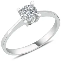 EinStein Diamant Verlobungsring 0,50 Carat Solitär Effect Diamant Ring 8 Karat Weißgold, Diamant 54