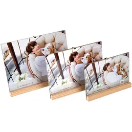 walther design Simplicity Holzrahmen braun 13x18 cm 3er Set