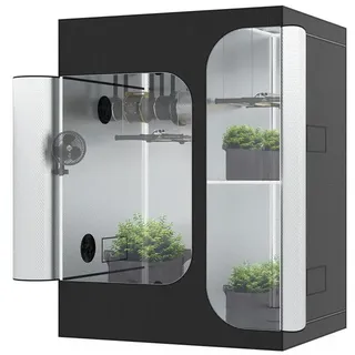 THE HOOKAH Gewächshaus Gewächshaus Grow Box Zelt Growbox Growschrank Growzelt Zuchtschrank