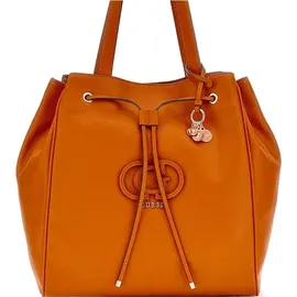 GUESS Schultertasche Calebra Drawstring Tote Cognac