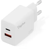Digitus USB Charger 1x USB-C 1x USB-A Weiß