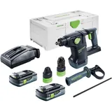 Festool KHC 18 EB-Basic Akku Kombihammer 18 V 2,6 J SDS-Plus Brushless + 2x Akku 4,0 Ah + Ladegerät + Systainer