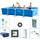 Rechteckiger Frame Pool - 450x220x84 Cm - 7-teilig  S141