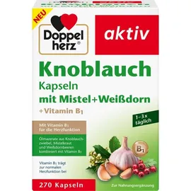 Doppelherz Knoblauch Mistel + Weißdorn + Vitamin B1 270 St.