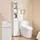 SoBuy Salma Badschrank 20 x 145 x 20 cm Weiß